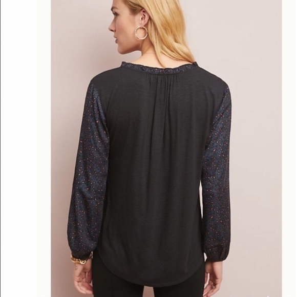 Anthropologie - Dolan - Animal Print Long Sleeve Button Down Blouse - Picture 4 of 12